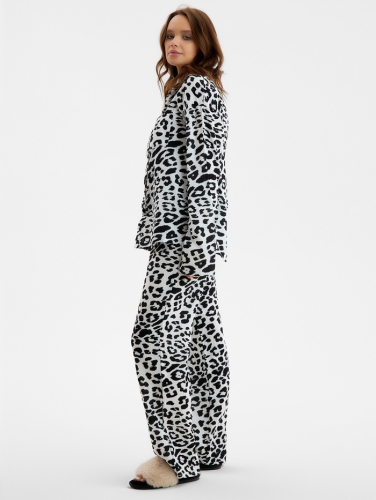 Комплект домашний женский (рубашка, брюки) KAFTAN «Муслин: leopard» размер 40-42