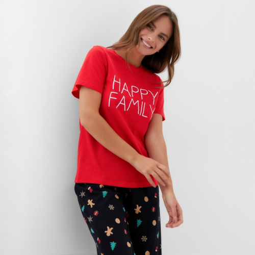 Пижама женская KAFTAN Happy family размер 48-50