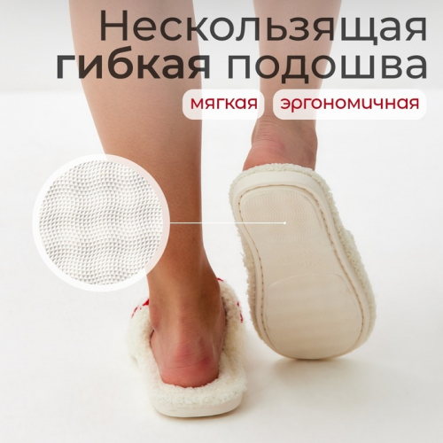 Тапочки женские с открытым носом размер 40-41