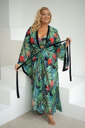 Халат пляжный KRIS LINE JUNGLE Kimono