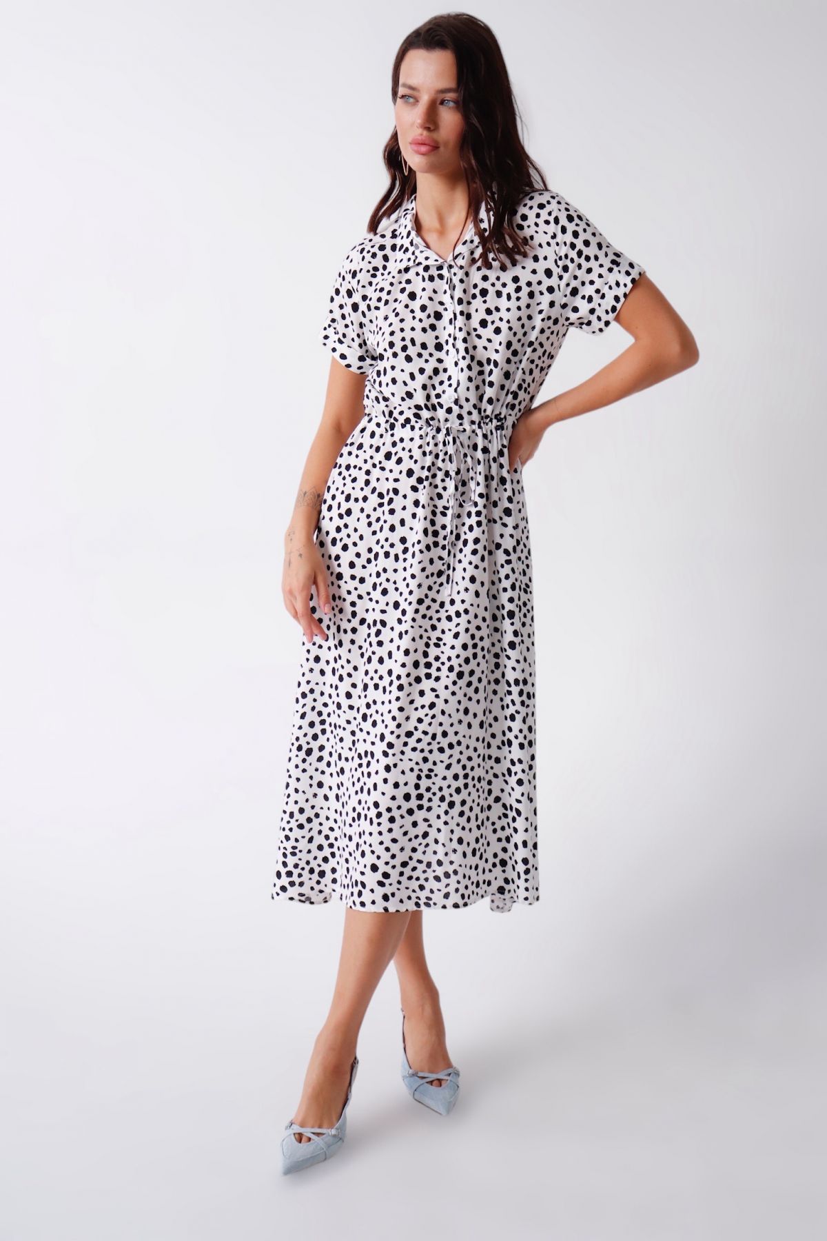 13636 Платье белое с принтом (остаток: 52-54)