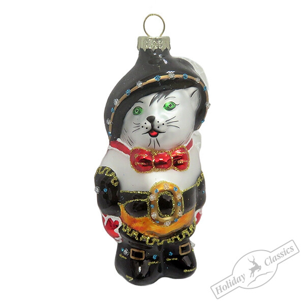 Кот в сапогах (стекло) 6х5х12 см