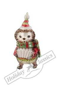 Ежик с гармошкой (стекло) 5,5х6х13,5 см