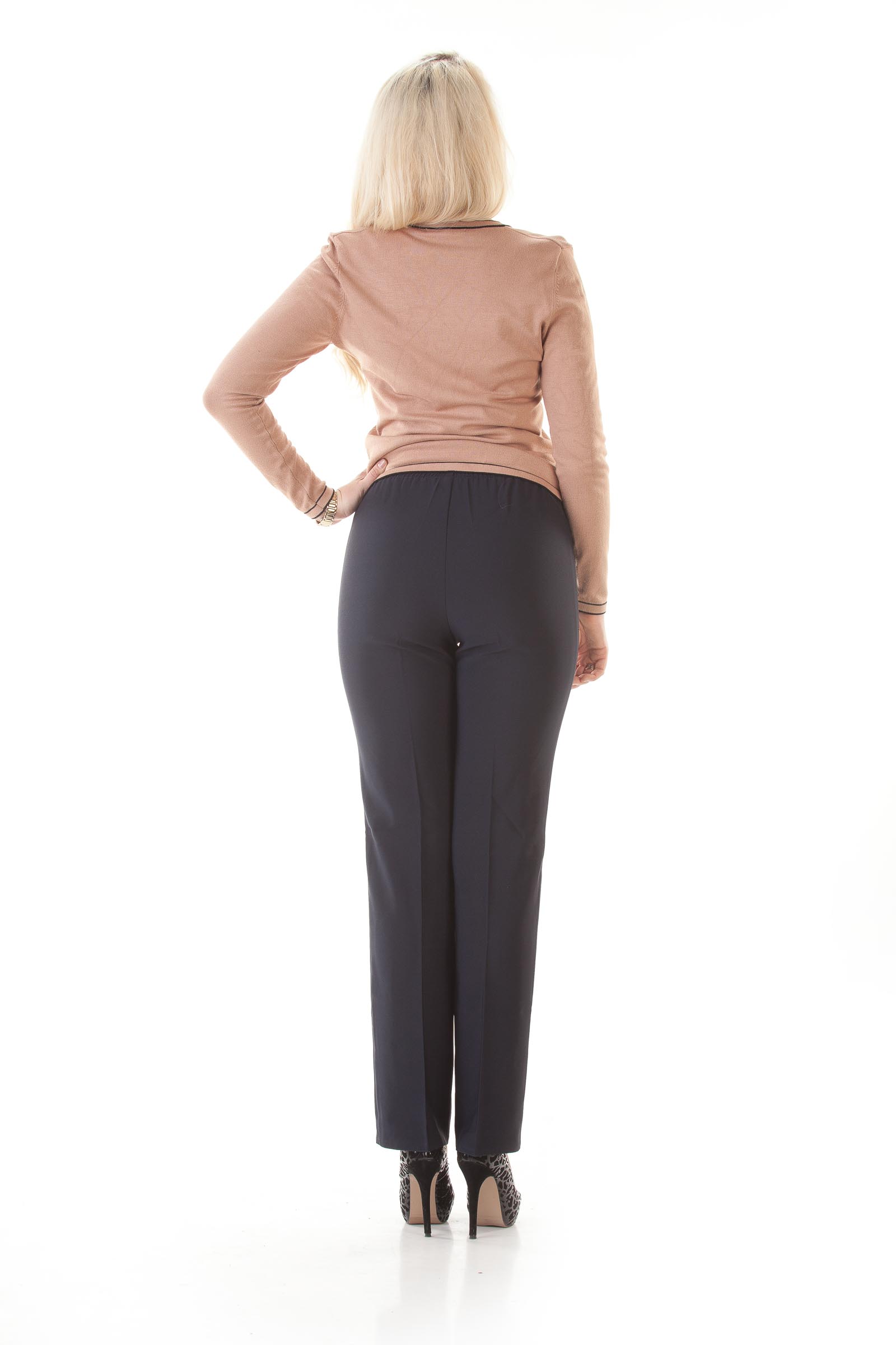 Женские летние брюки Классика резинка синяя