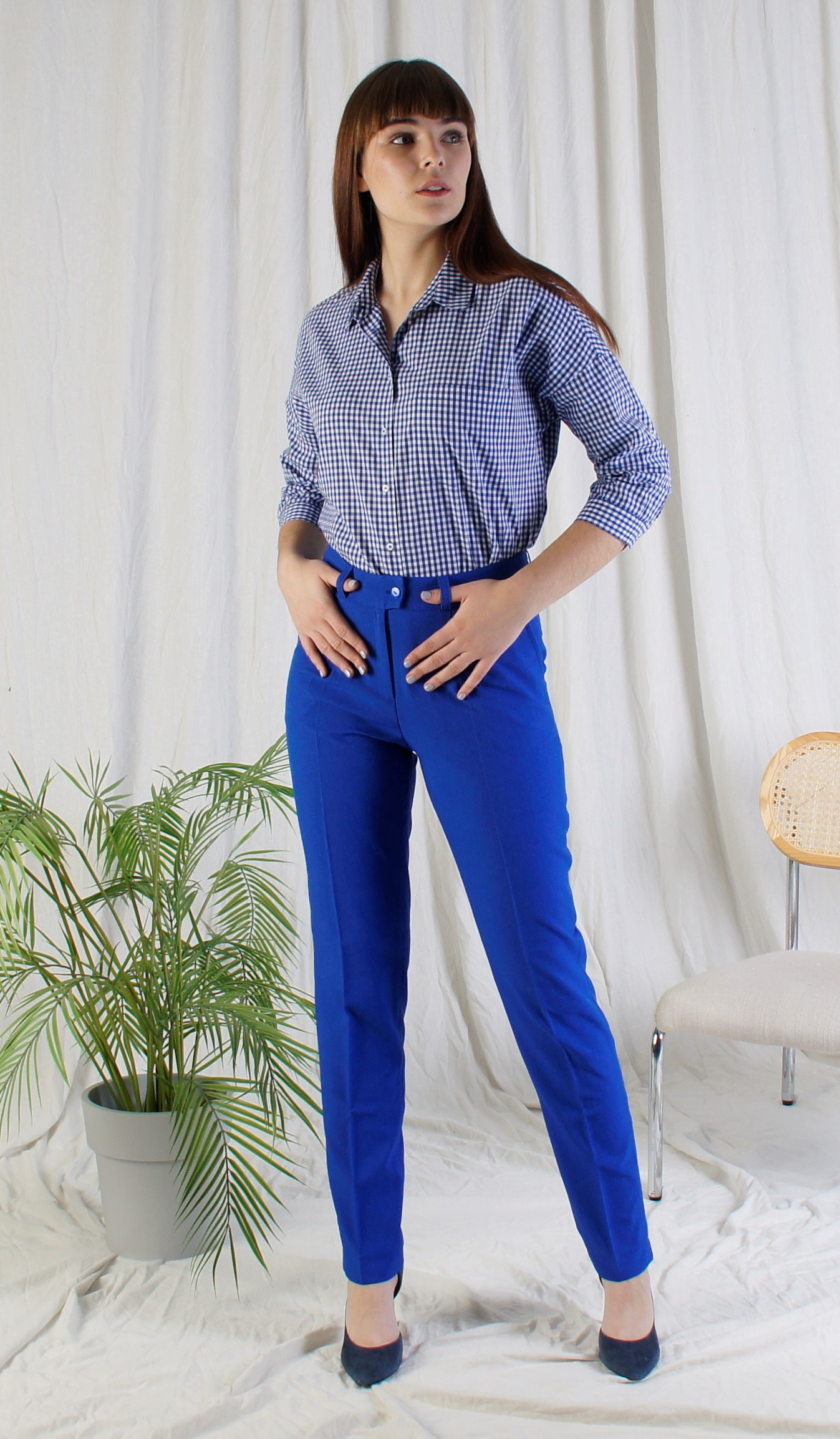 Женские летние брюки Брюки зауженные лен