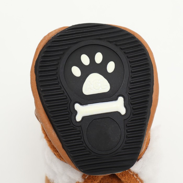 Ботинки «Унты», набор 4 шт., размер 5 (подошва 7×5.5 см), коричневые