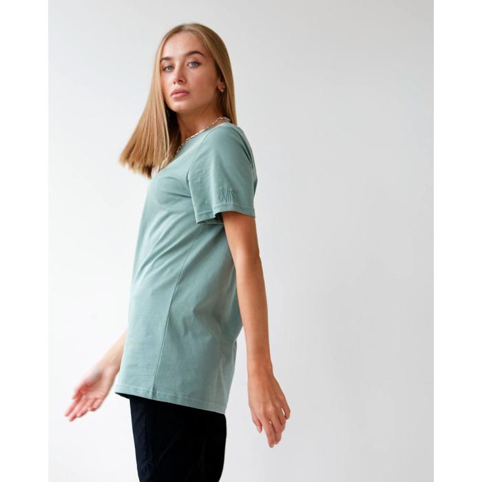 Футболка MIST basic, 40-42, серо-зеленый