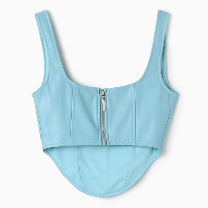 Корсет женский MIST кожаный, р. XL, голубой
