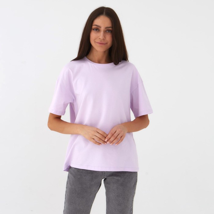 Футболка женская MIST basic, S-M, лиловый