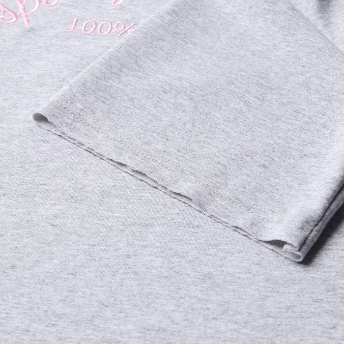 Футболка женская MINAKU OVERSIZE FIT: SPORTY & STYLISH цвет светло-серый, р-р 46