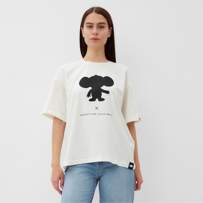 Футболка KAFTAN Чебурашка размер 48-50, белый