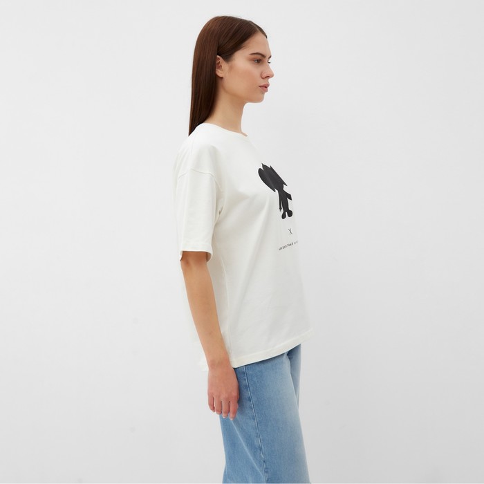 Футболка KAFTAN Чебурашка размер 48-50, белый