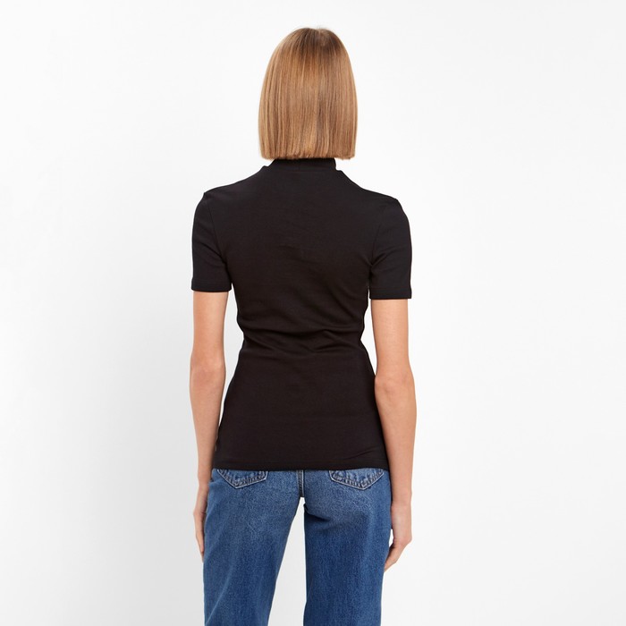 Футболка женская MINAKU SLIM FIT: цвет чёрный, р-р 48