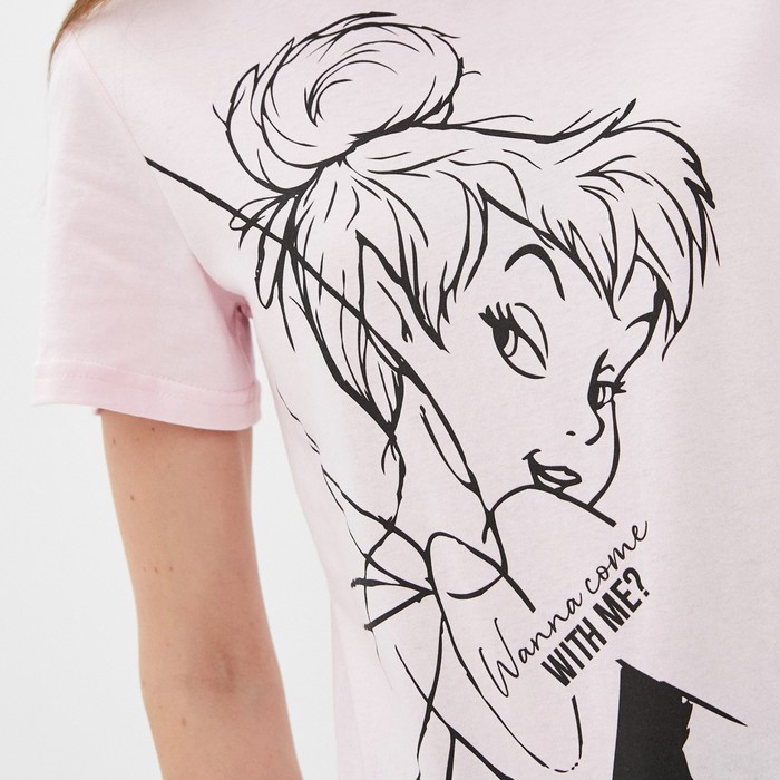 Футболка Tinker Bell Disney, размер 40, розовая