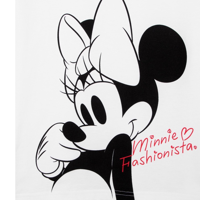 Футболка Minnie Fashionista Минни Маус, белая, размер 42