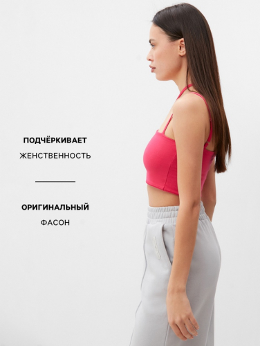 Топ женский на бретелях MIST, р. 40-42, фуксия