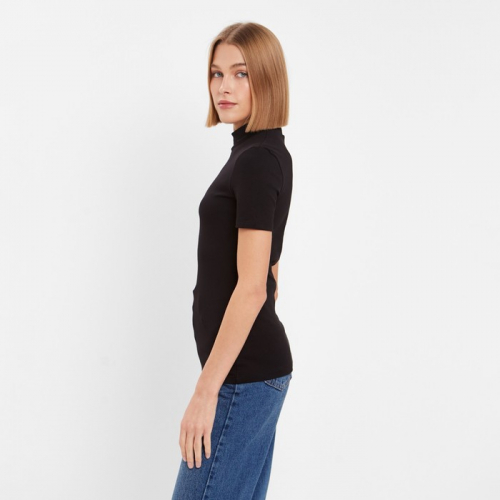 Футболка женская MINAKU SLIM FIT: цвет чёрный, р-р 48