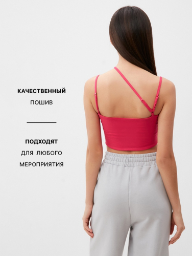 Топ женский на бретелях MIST, р. 40-42, фуксия