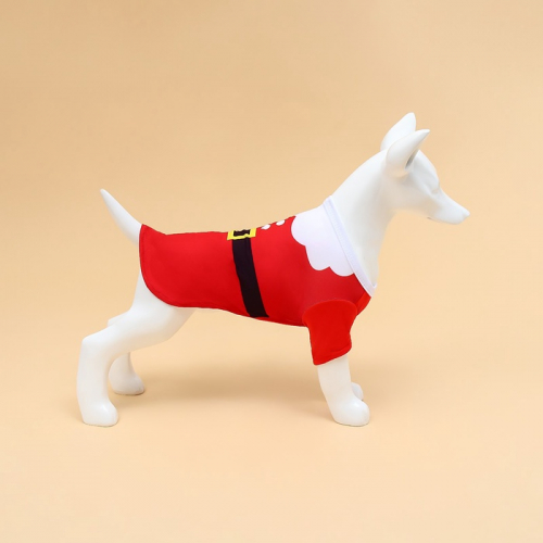Толстовка для собак с колпаком Santa, XL (ДС 40, ОГ 50 см)
