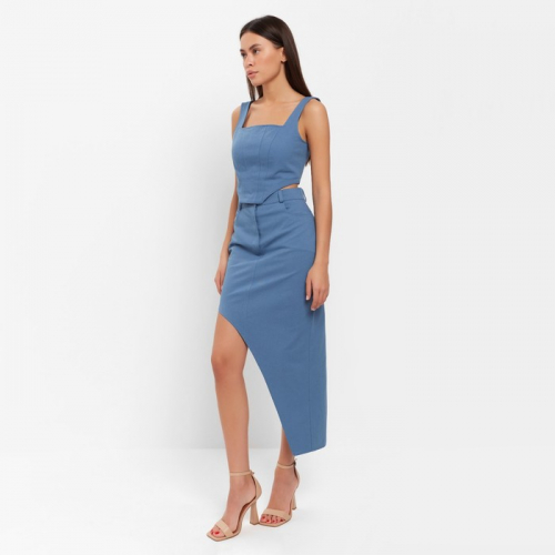 Юбка женская асимметричная MIST: Denim р.42, синий