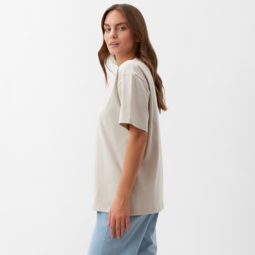 Футболка женская KAFTAN: Basic line цв. бежевый, р-р 40-42