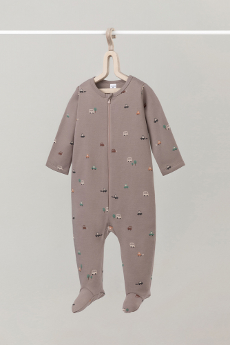 Crockid Комбинезон К 6192 коричневый, быстрые машинки Crockid