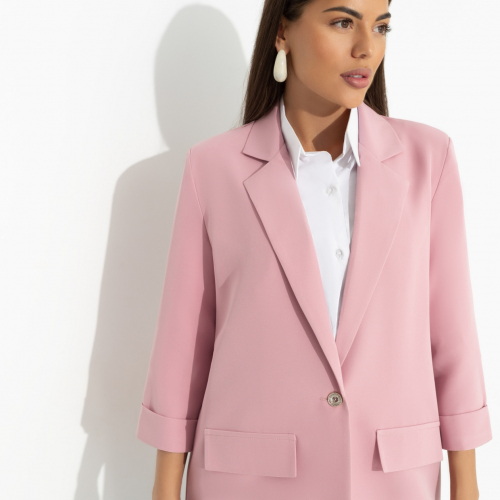 Жакет с подплечниками, Всемирное признание (pink)