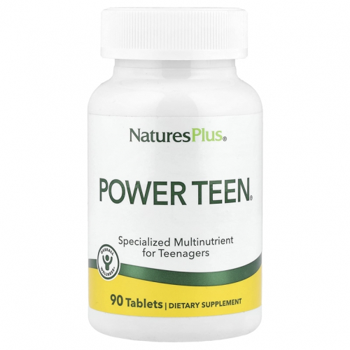 NaturesPlus, Source of Life, Power Teen, питательная добавка для подростков, таблетки