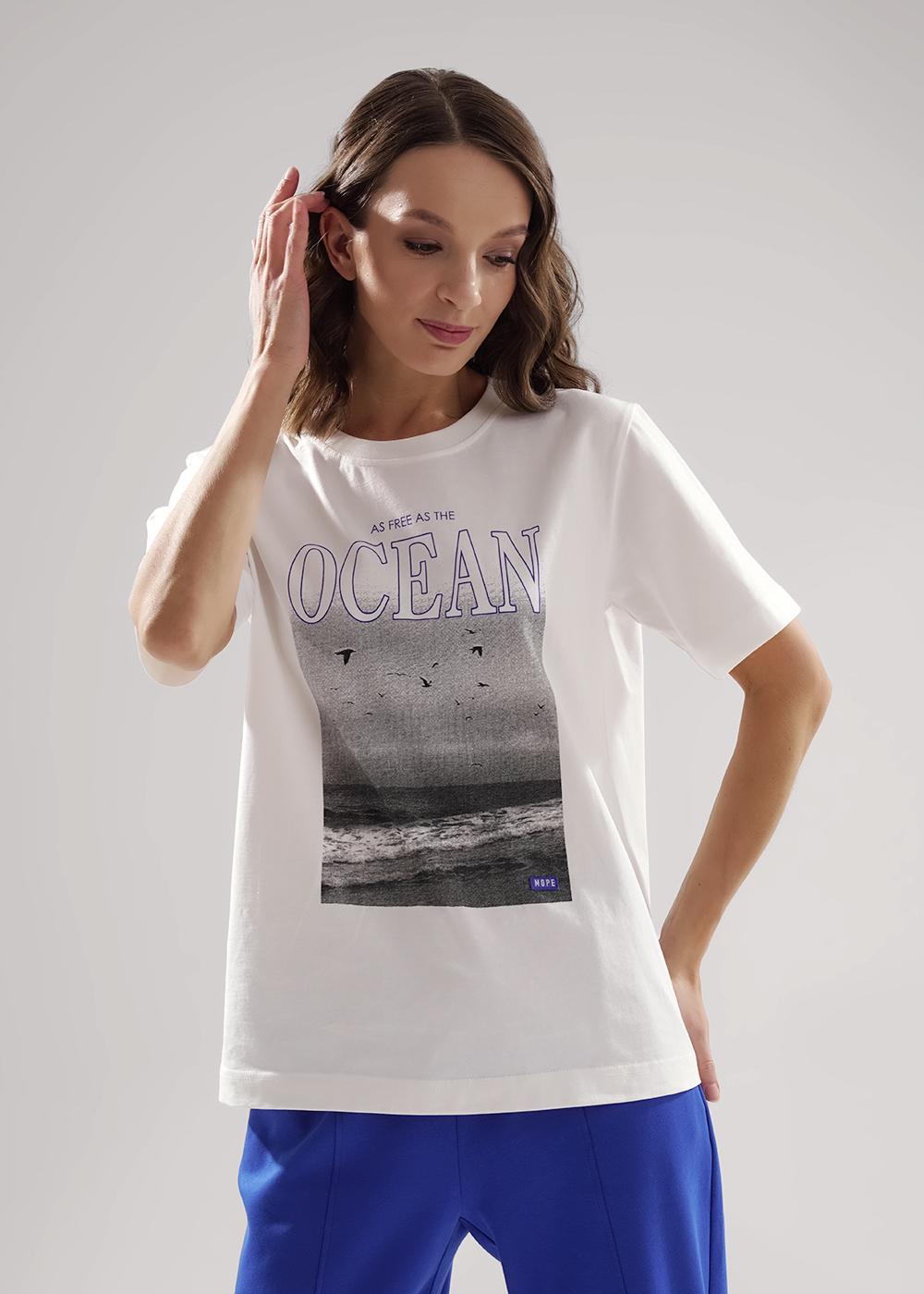 Ст.цена 890р CLE LF25-1163 Футболка женская для дома LF25-1163 молочный