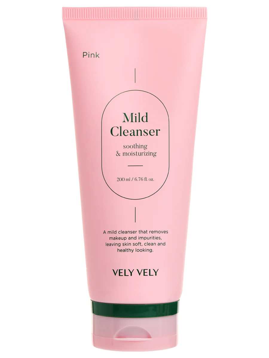 Успокаивающий слабокислотный гель для умывания Pink Mild Cleanser 200 мл