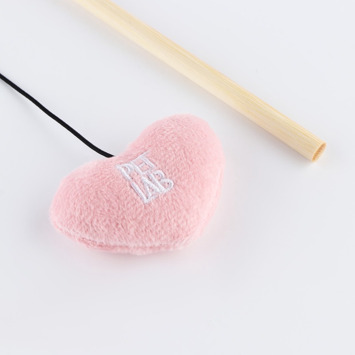 Дразнилка «Сердце» с игрушкой, розовая