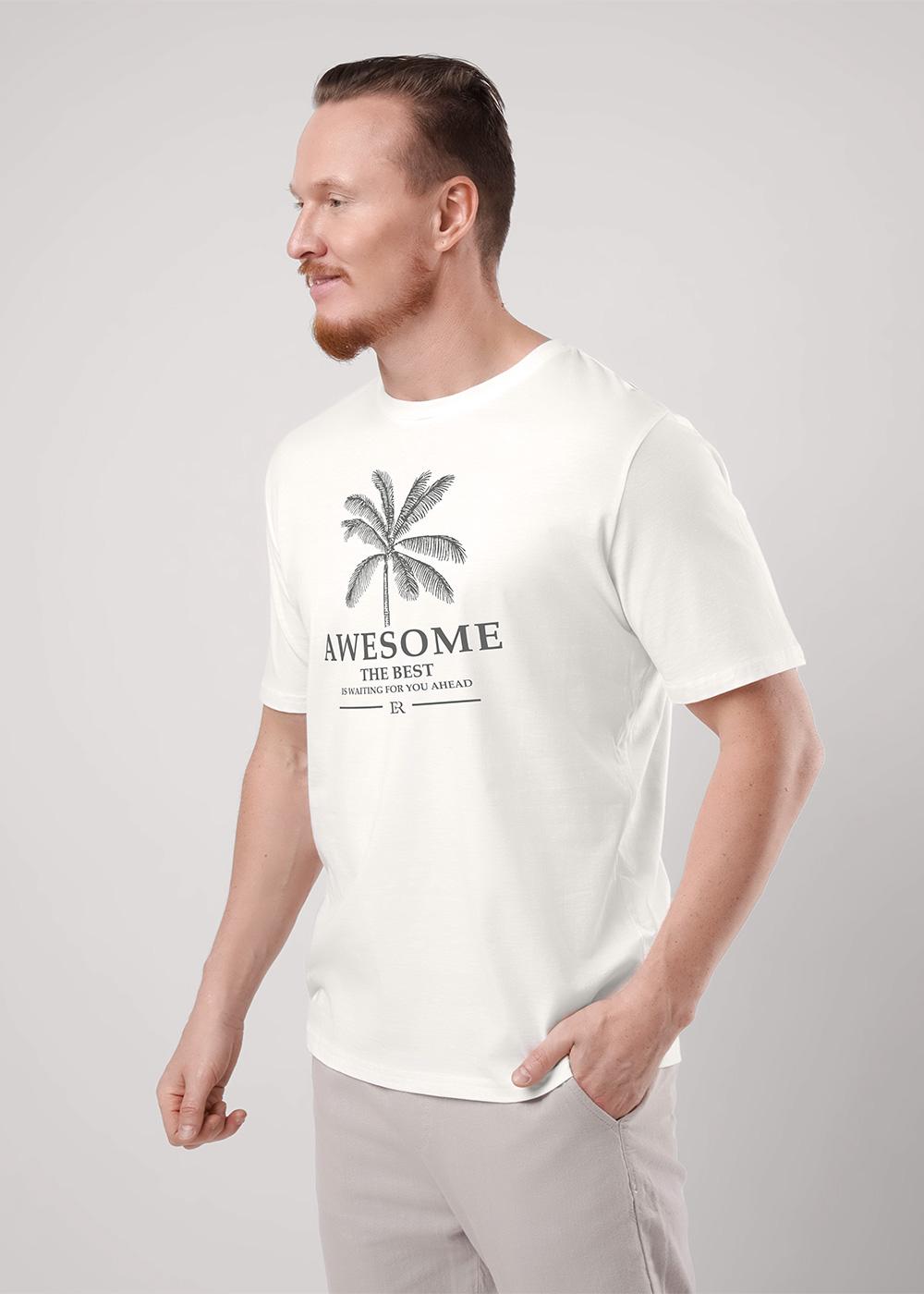 Ст.цена 749р CLE 550351/30кд_п Футболка мужская 550351/30кд_п молочный