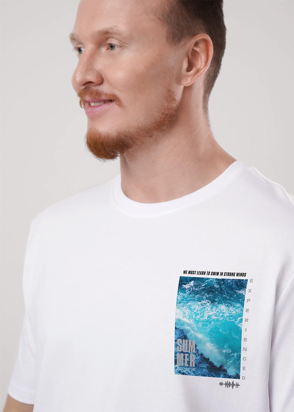 Ст.цена 849р CLE 552472/31кдт_п Футболка мужская 552472/31кдт_п белый