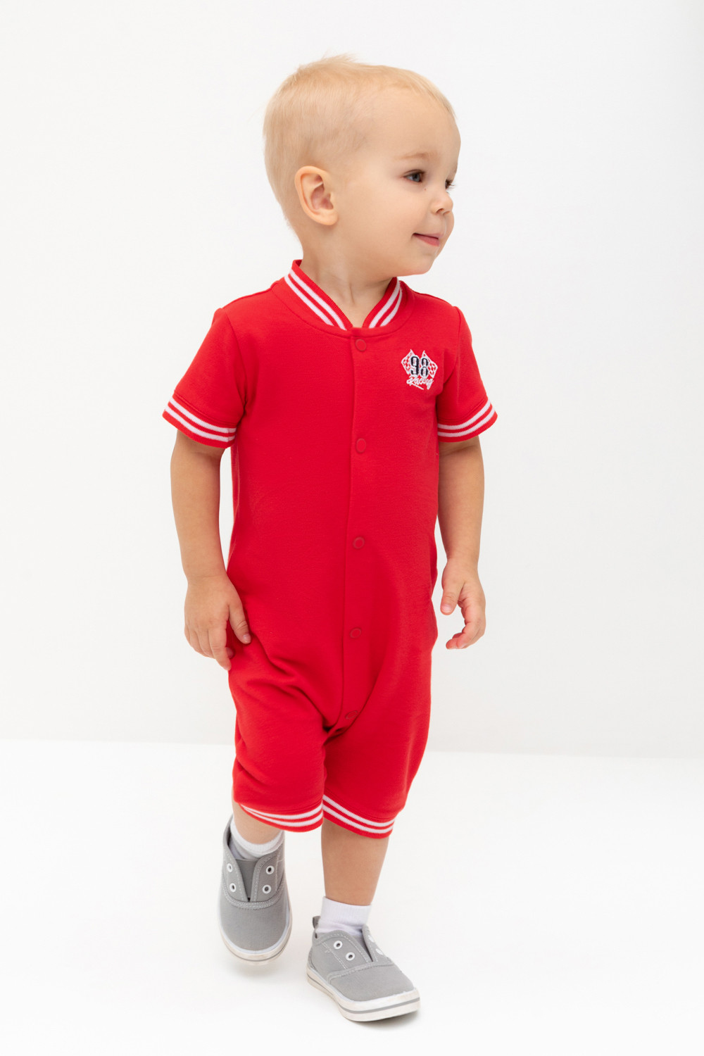 Crockid Полукомбинезон КР 6547 красный к548 Crockid