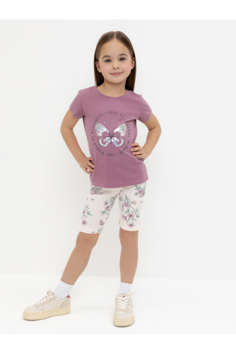 Crockid Шорты КР 400546 розовый, полевые бабочки к553 Crockid