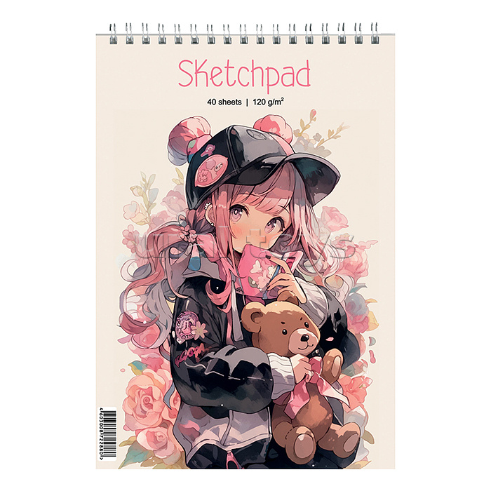 Скетчпад. плотность бумаги 120 г/м2 40л А5