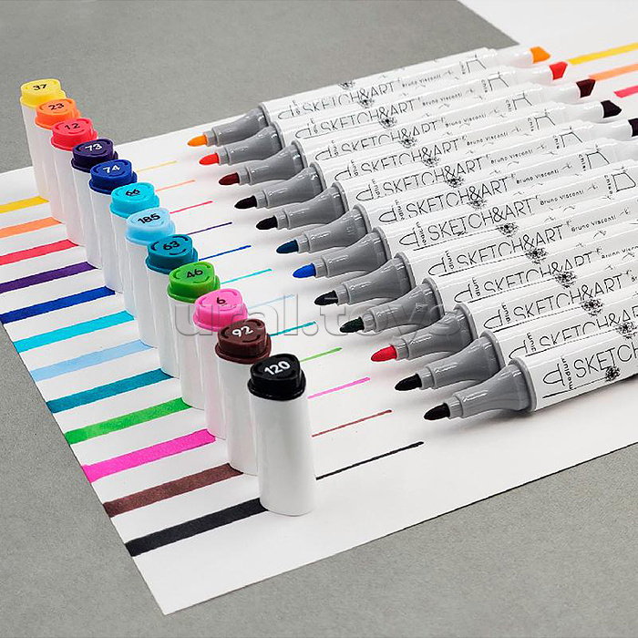 Набор двусторонних скетч-маркеров