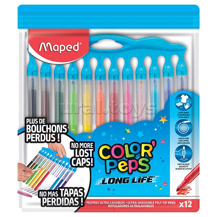 Фломастеры с заблокированным пишущим узлом