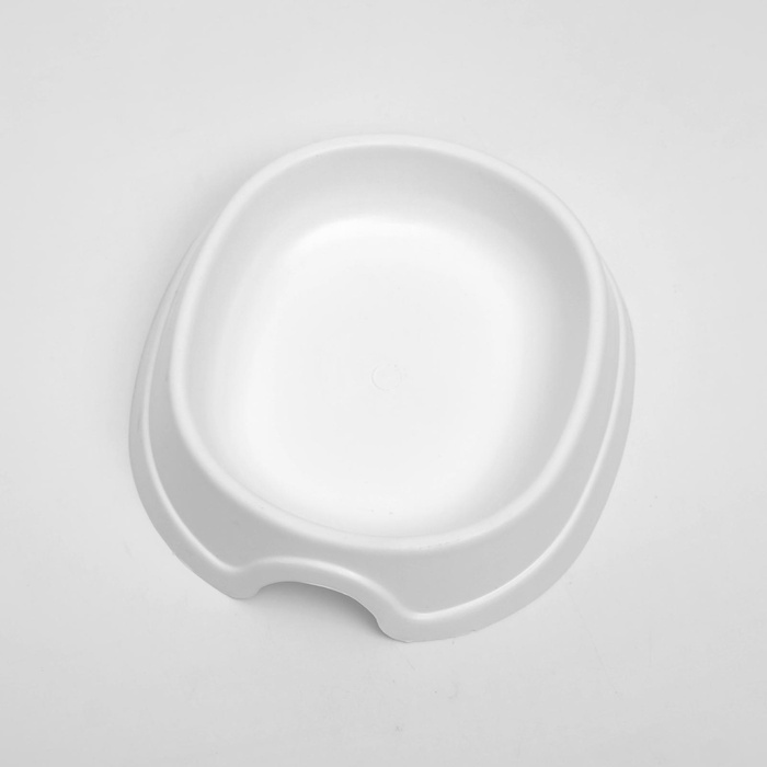 Миска №1 «Нулевка», 200 мл, 13.5×12.5×3 см, пластик, белая перламутровая