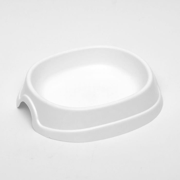 Миска №1 «Нулевка», 200 мл, 13.5×12.5×3 см, пластик, белая перламутровая