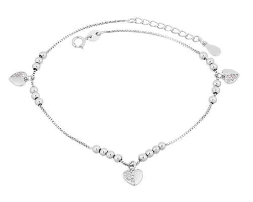 Браслет на ногу, куб.циркон., ТФБ-75