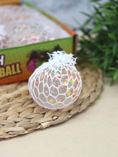 Мялка - антистресс «Fruit ball», mix, шоу-бокс 12 шт.