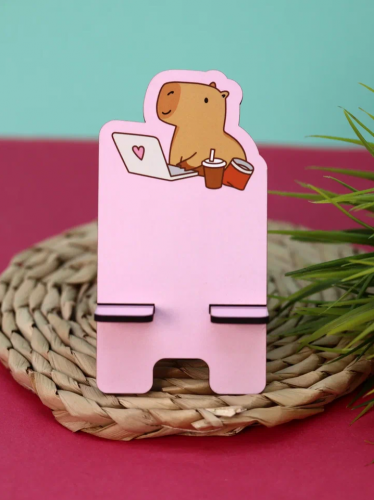 Подставка под телефон/планшет «Capybara works»