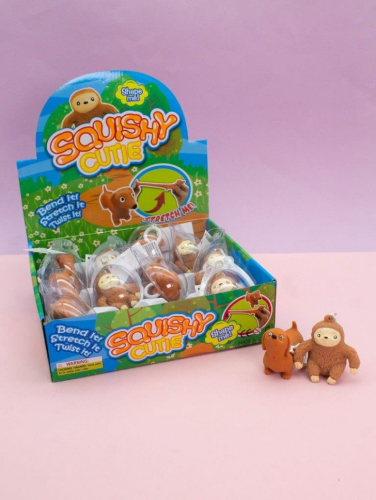 Мялка - антистресс «Pretty aminals», шоубокс 12 шт.