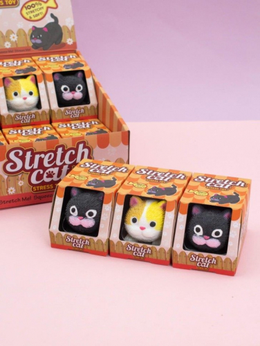 Мялка - антистресс «Soft cat», шоубокс 12 шт.