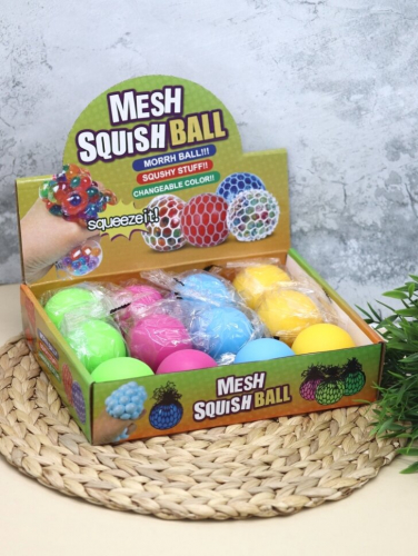 Мялка - антистресс «Color ball», mix, шоу-бокс 12 шт.