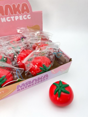 Мялка - антистресс «Tomato», шоу-бокс 12 шт.