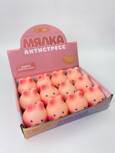 Мялка - антистресс «Pig», mix, шоу-бокс 12 шт.