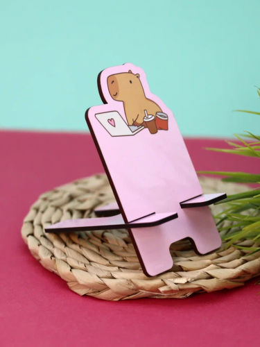 Подставка под телефон/планшет «Capybara works»