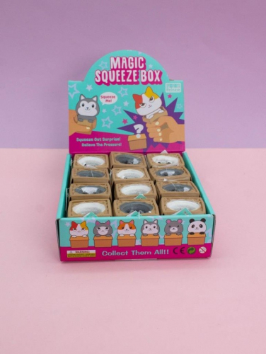 Мялка - антистресс «Magic animal box», шоубокс 12 шт.